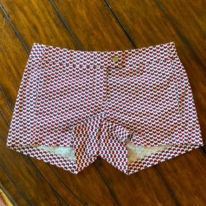 NWOT J. Crew patterned chino shorts